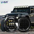Ip68 High Low Beam Remote Control Color Changing Chasing Halo Angel Eye 7 Inch Round Rgb Car Led Headlight1