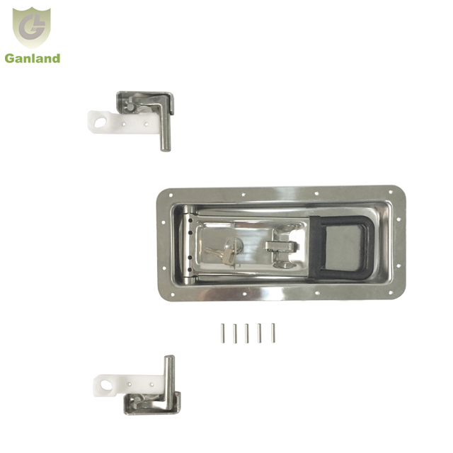 Recessed Refrigerator Truck Door Lock