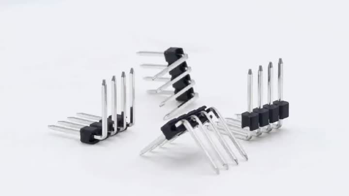 2.54mm Pitch Pin header Connector Single Row Right Angle