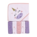 Wholesale Baby Hooded Towel Set - 6 PCS Animal Designs, Microfiber, 100% Polyester1