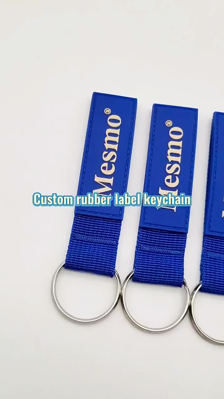 keychain rubber label