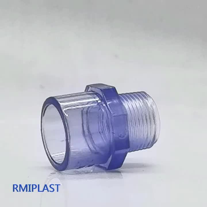 Clear PVC Male Adapter