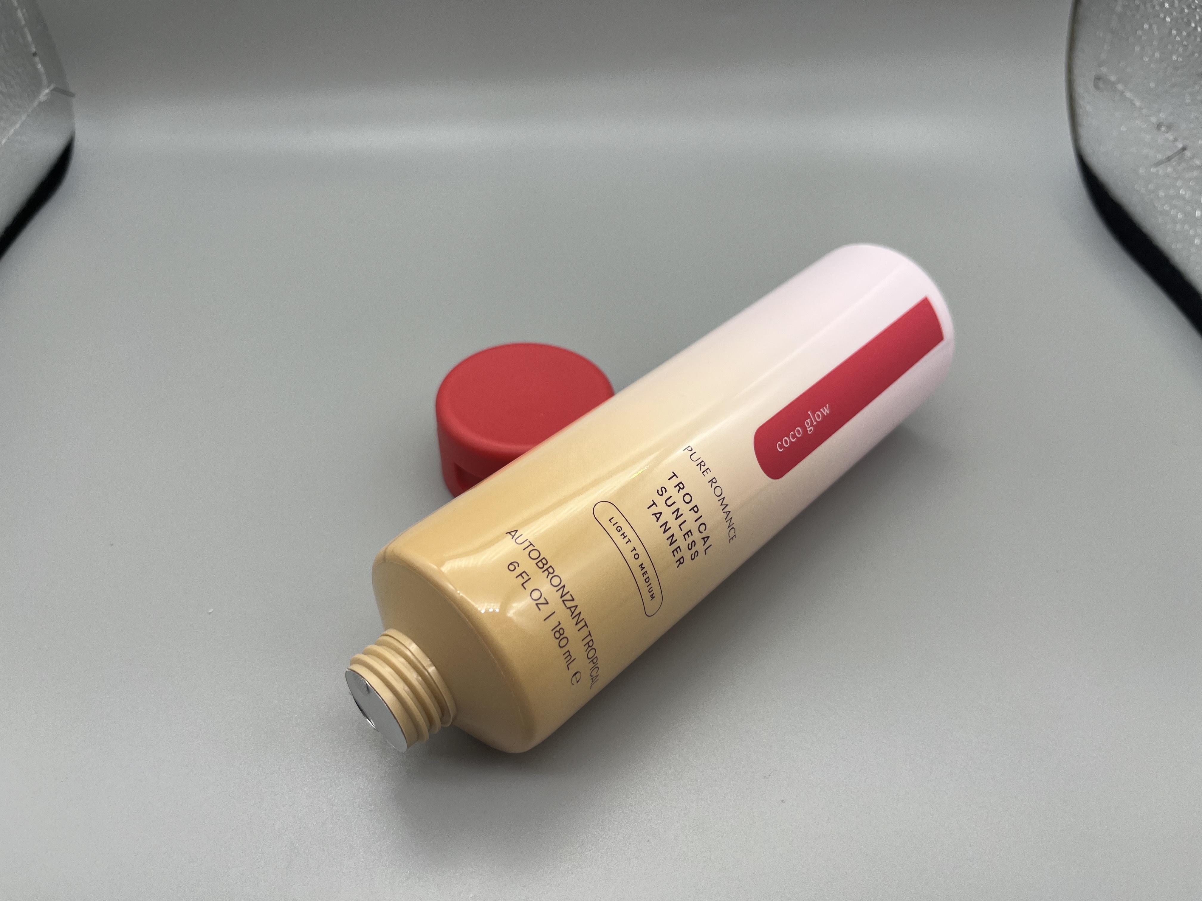 red big capacity round shampoo tube