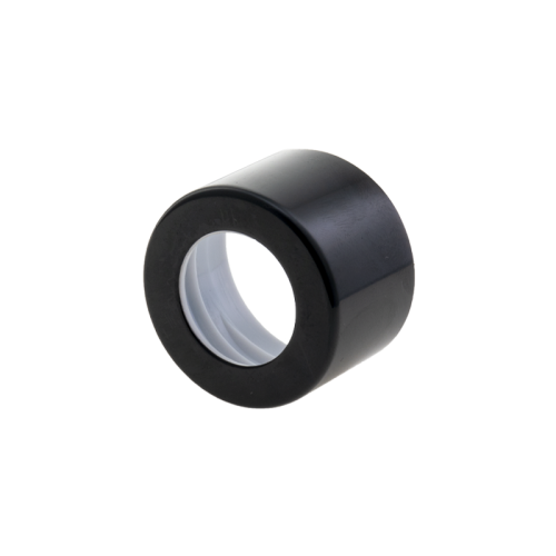 Tampa de garrafa difusora de palheta preta brilhante 28/410