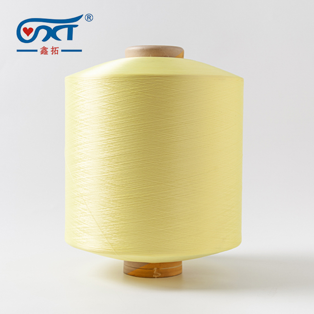 Yellow 2075/3075/4075 polyester spandex covered acy yarn