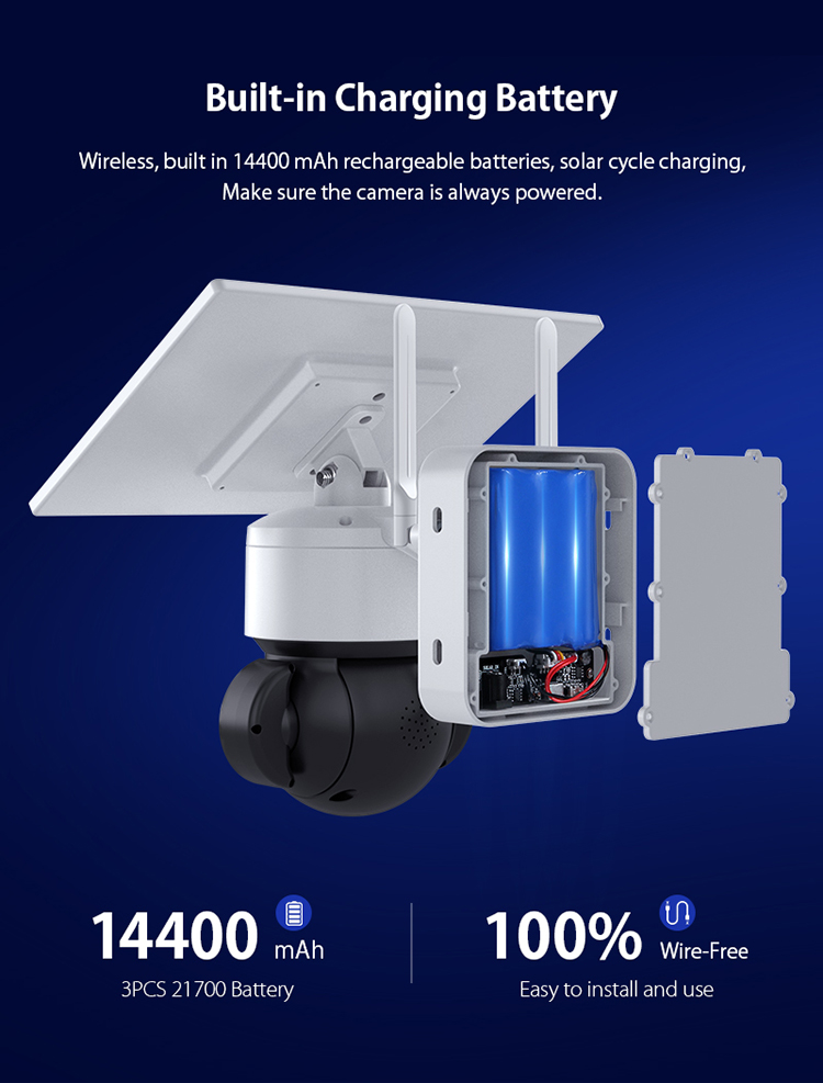 360 Degree Outdoor Solar Monitoring Camera