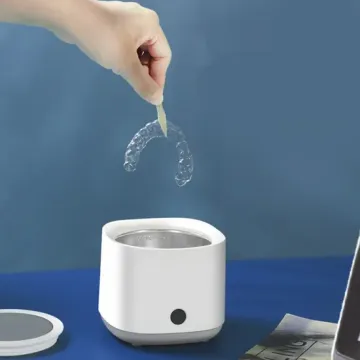 Ultrasonic Cleaner Professional Ultrasonic Denture Cleaner High Frequency Mini Aligner & Retainer Cleaning Machine1