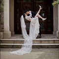 High Split Boho Chiffon Beach Wedding Dresses1