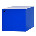Customized Blue Stainless Steel Clothing Store Display Solutions: Showcase Island, Racks, Props, and Cabinet1