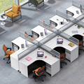 Modern MDF Ergonomic Office Modular Cubicle Partitions - 2 to 8 Seater Workstation Furniture1