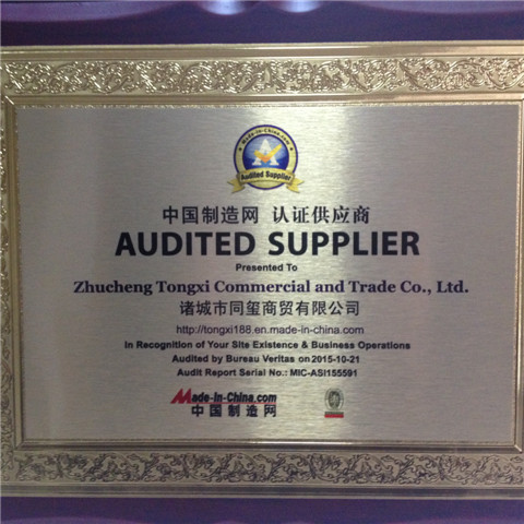 MADE IN CHINA AUDITED SUPPLIER