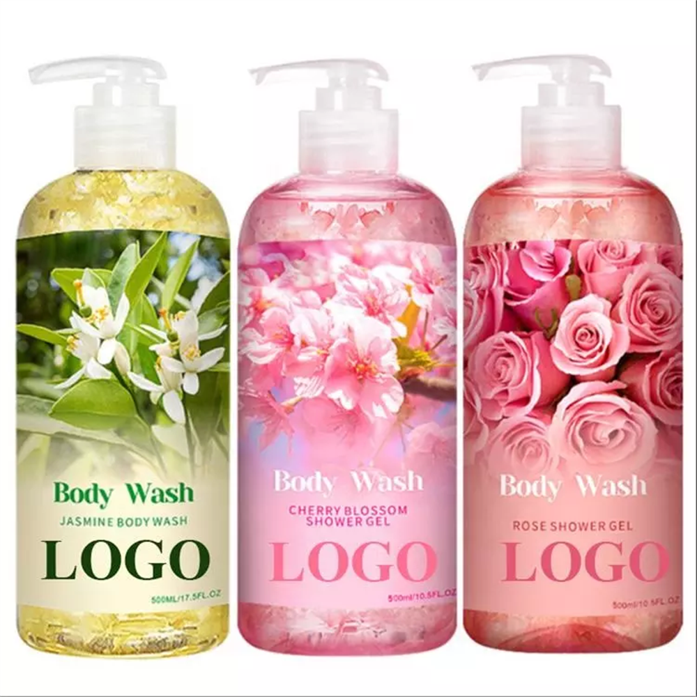 Hower Gel Body Wash Moisturizing Rose Petal