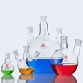 Borosilicate Glass Boiling Flask 500ml Flat Bottom Long Neck Lab Consumable1
