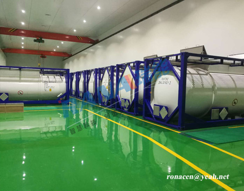 Кантэйнер ISO з фторпалімернай падкладкай з PTFE