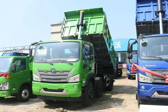 Aplikasi Serbaguna Foton 6X2 6.8m 12.5cbm 240HP Tri-Axle Rear Dump Truck1