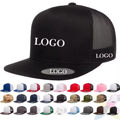 Custom 5 Panel Y-P Shape Flat Bill Trucker Hat1