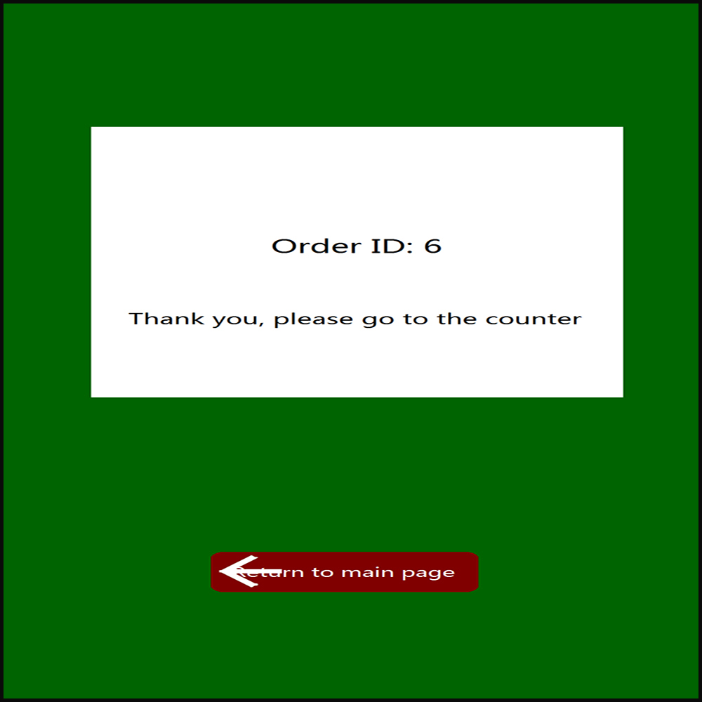 Kiosk Order