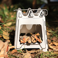 Foldable Stainless Steel/Titanium Mini Fire Pit for Camping and Hiking1