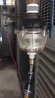 Automatische afvoerklep op luchtcompressor