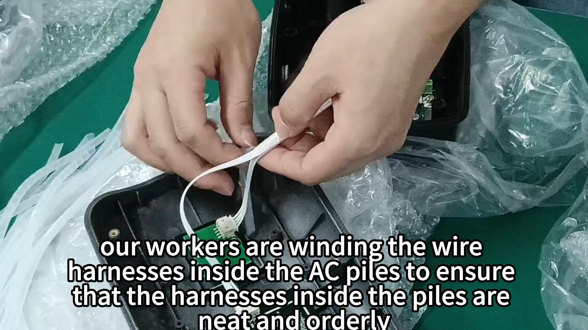  winding the wire harnesses