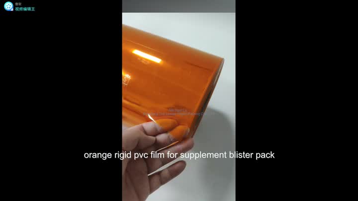 Folha de PVC laranja