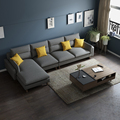 United Kingdom German living room sofa Nordic modern minimalist fabric sofa combination corner Japanese small apartment sofa1