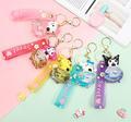 Cute Cartoon Liquid Floating Kuromi Kitty Cat Keychain1