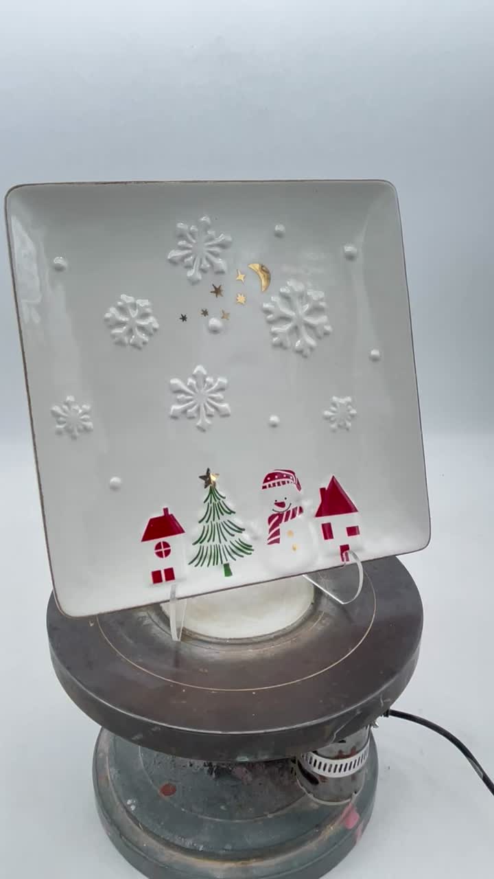 Plato de copo de nieve