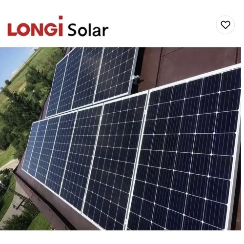 Panneau solaire longi bifacial en stock modules solaires à haute efficacité