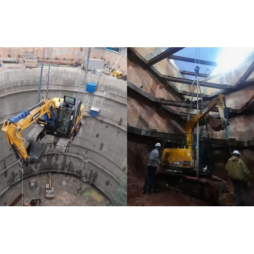 Excavatrices de Sany Brésil dans le projet d'extension de la ligne argentée de São Paulo Metro 06/03/2023