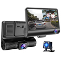 Cost-Effective 4 Inch 3 Lens Car DVR with HD 1080P and 170 Wide Angle Dash Cam1