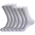 Hot Selling Crew Solid Color Cotton Socks - Black & White for Men and Women1