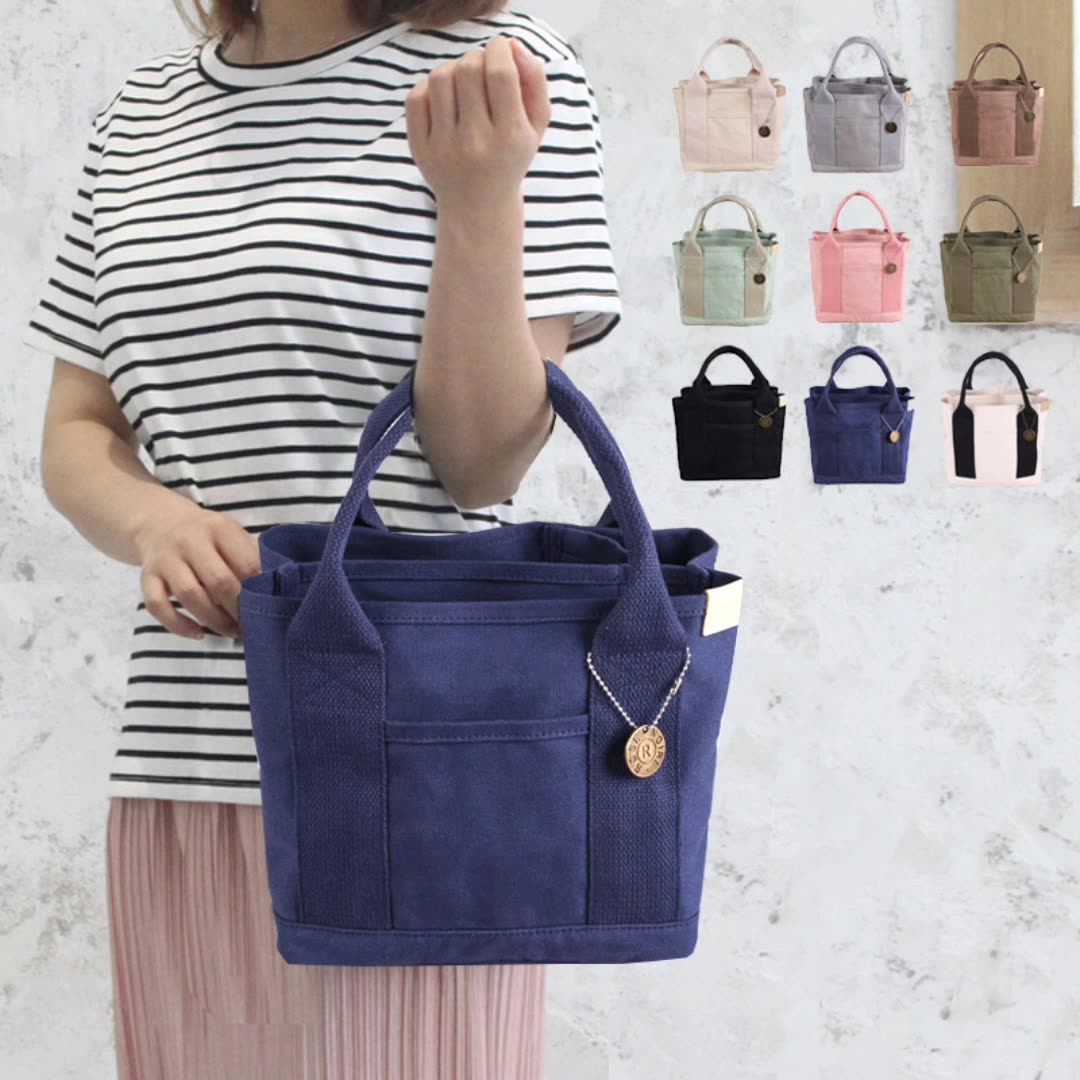 2022 Private Label Mini Travel Hand bag Custom Luxury Trendy Korean Tote Bag Fashion Small Canvas Cotton Ladies Handbag Blank1