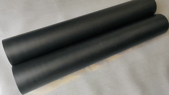 Custom Länge mit Kohlefaserröhrchen mit großer Durchmesser