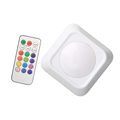 Hot White ABS Square Cabinet Lamp with AAA Battery, 1W, 13 Colors - Bedroom and Bedside Lamp1