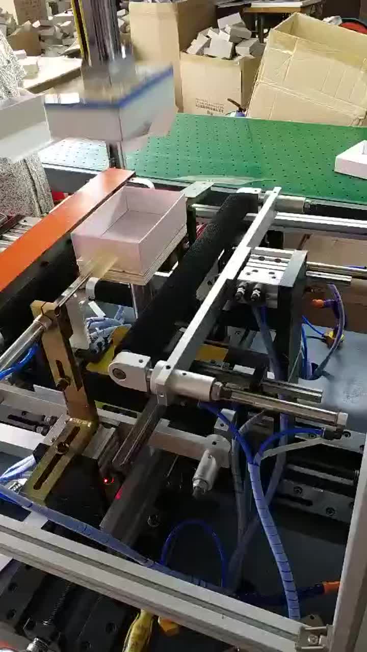 Semi-automatic box gluer