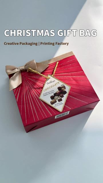 Customized Christmas gift bags.