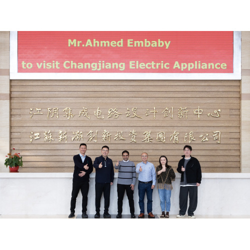 Welcome Mr.Ahmed Embaby to visit Changjiang Electric Appliance