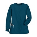 Wholesale Long-Sleeve Button-Up Scrub Tops for Female Nurses | Custom Hospital Uniforms1