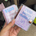 Customizable Mini Binder Savings Challenge Book with 100 Envelopes for Money Saving and School Supplies1