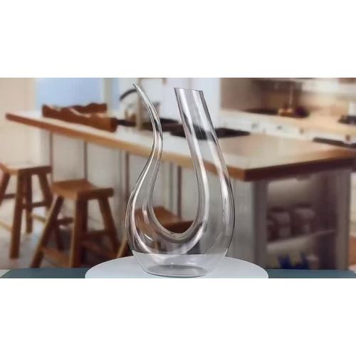 U-shaped swan crystal glass wine decanter