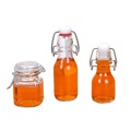 60ml 100ml Wholesale small buckle sealed transparent empty glass small fruit custom wine bottle with cover1