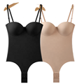 Seamless Breathable Tummy Control Bodysuit with Push-Up Bra1