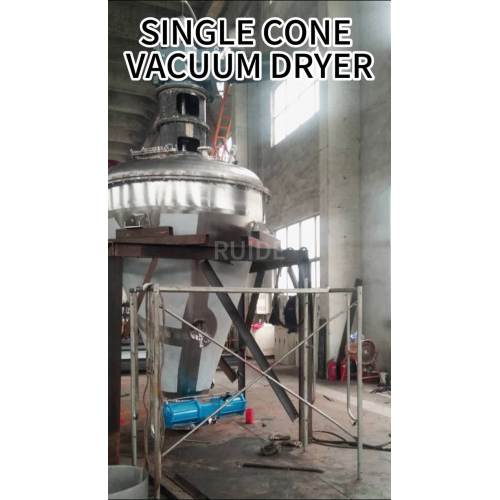 Single cone vacuum dryer 1