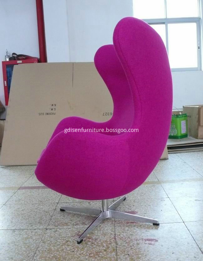 Fabric egg chair