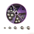 Purple Plastic Box Packing Lead Ball Sinker Fishing Tackle Accessory" 

However, to make it more SEO-friendly and concise, you might consider:

"Purple Plastic Lead Sinkers Fishing Tackle Accessory1