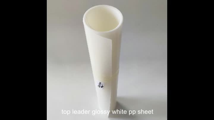 8.5 top leader glossy white pp sheet