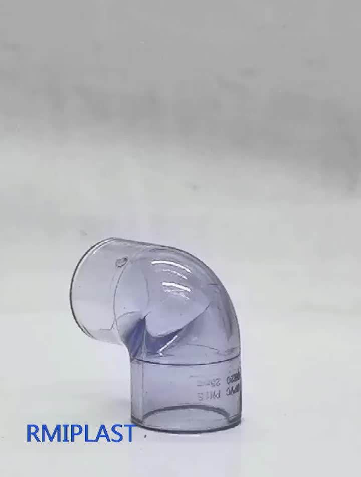 Clear PVC à 90 °