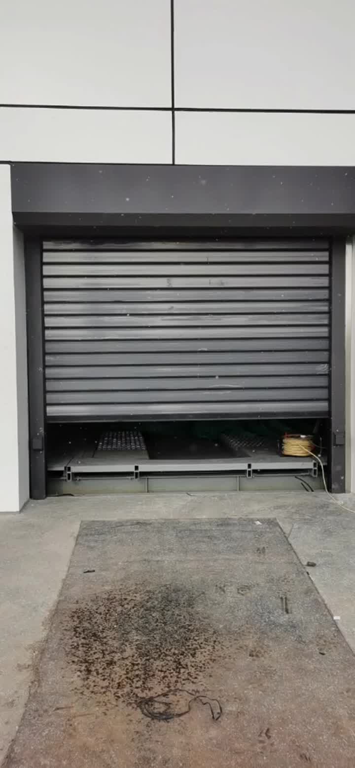 spiral roller door installed in Jinlin province