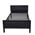 Wholesale Modern Design Iron Bed Bases with PU Foam Headboards for Bedrooms1